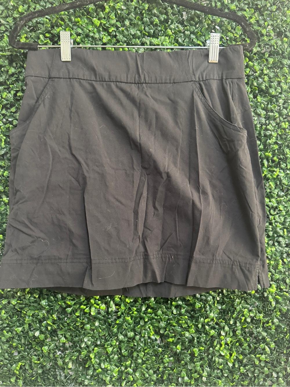 Columbia Black A-Line Mini Skirt with Pockets